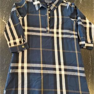 Duffield Lane Girls Blue and White Casual Dress, Size 10